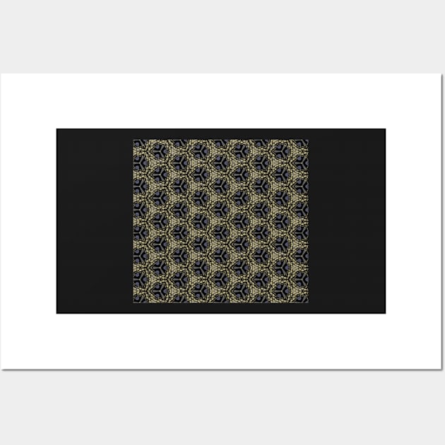 Dragon Skin Scale Geometric Pattern Wall Art by pelagio